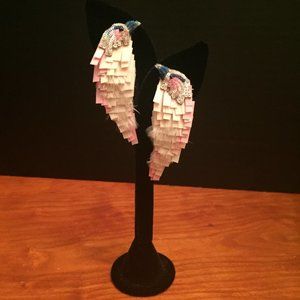 Mignonne Gavigan Bird Statement Earrings White